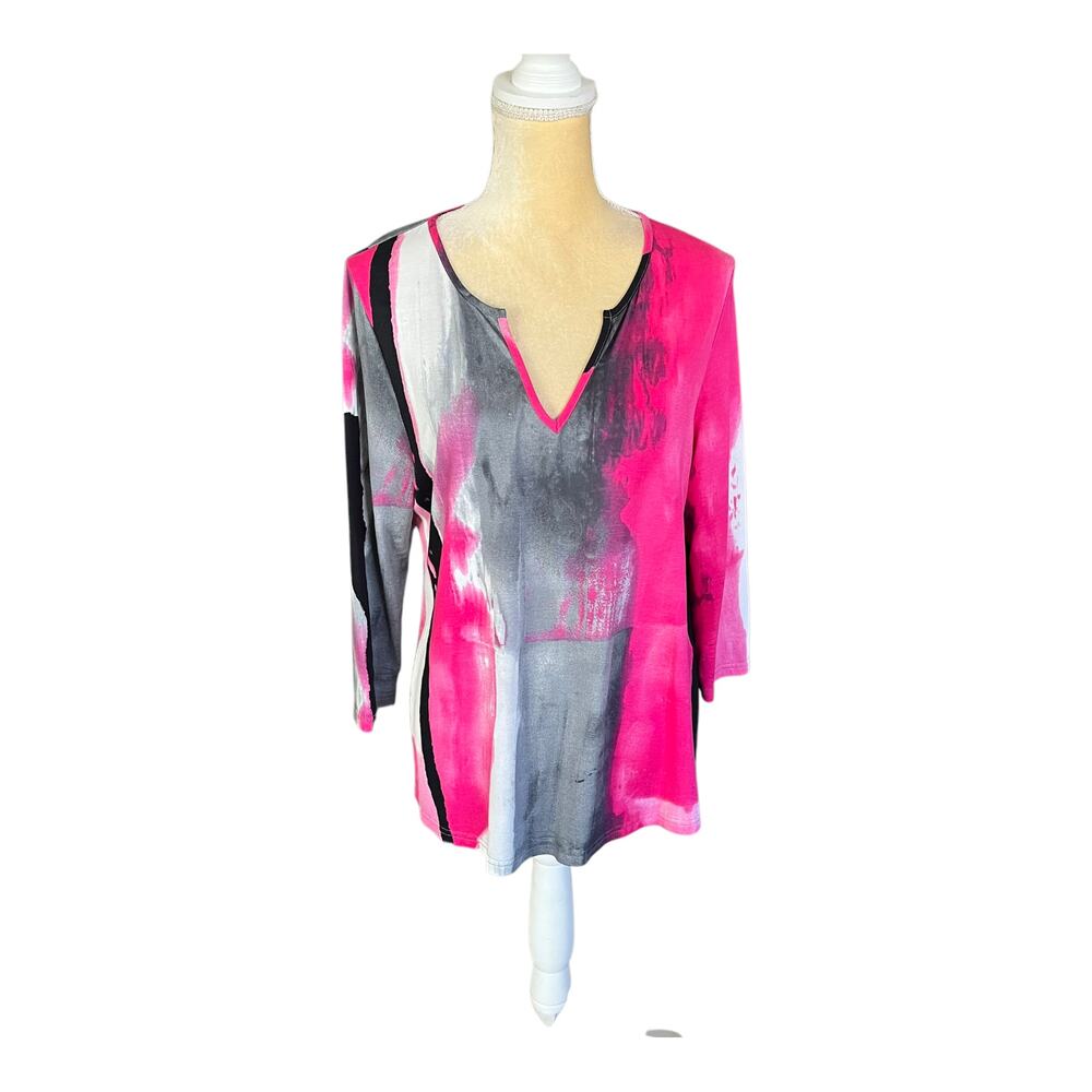 Sno Skins Artsy Tunic Top EUC Size Large